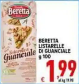 Iper Triscount Beretta listarelle di guanciale offerta