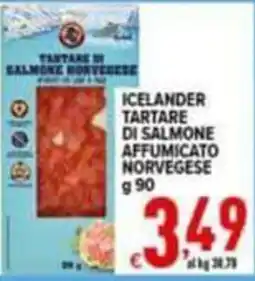 Iper Triscount Icelander tartare di salmone affumicato norvegese offerta