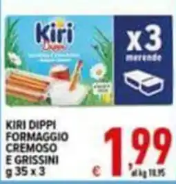 Iper Triscount Kiri Dippi Formaggio Cremoso e Grissini offerta
