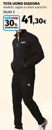 Ipercoop Tuta uomo Diadora offerta