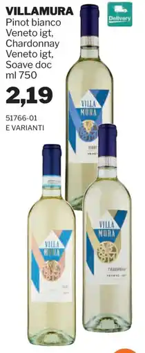 GrosMarket Villamura Pinot bianco Veneto igt, Chardonnay Veneto igt, Soave doc offerta