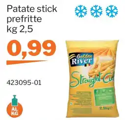 GrosMarket Patate stick prefritte Golden River Straight Cut offerta