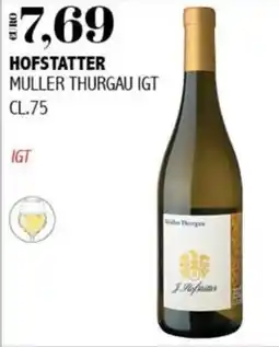 Big Food Hofstatter Muller Thurgau IGT offerta