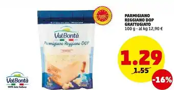 PENNY parmigiano reggiano dop grattugiato offerta