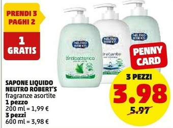PENNY Sapone liquido offerta