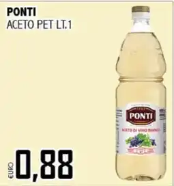 Big Food Aceto di vino bianco Ponti offerta