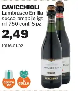 GrosMarket Lambrusco Emilia secco, amabile igt offerta