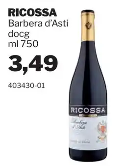 GrosMarket Ricossa Barbera d'Asti offerta