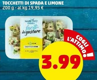 Tocchetti di spada e limone