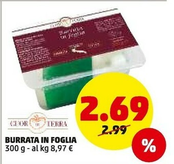 PENNY Burrata in foglia offerta