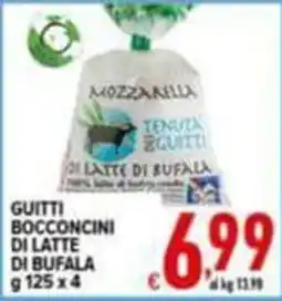 Iper Triscount Guitti bocconcini di latte di bufala offerta