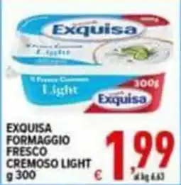 Iper Triscount Exquisa formaggio fresco cremoso light offerta