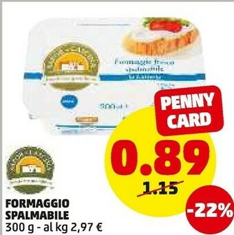 PENNY Formaggio spalmabile offerta