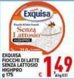 Iper Triscount Exquisa fiocchi di latte senza lattosio highpro offerta