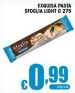 Sacoph Exquisa Pasta Sfoglia Light offerta