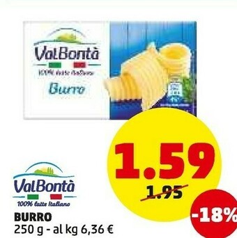 PENNY Burro 250 g offerta