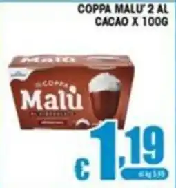 Sacoph Coppa Malu al cacao offerta