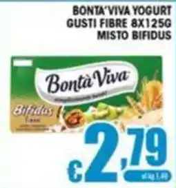 Sacoph Bonta'Viva Yogurt Gusti Fibre Misto Bifidus offerta