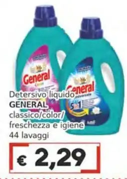 Italy Cash Detersivo liquido General offerta