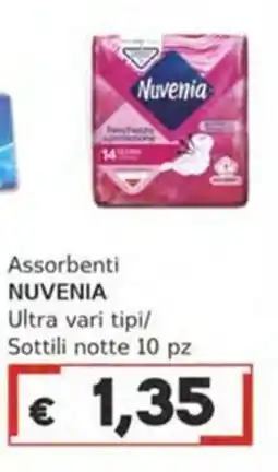 Italy Cash Assorbenti Nuvenia offerta