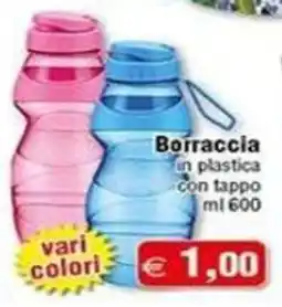 Magazzini Smart Borraccia in plastica con tappo offerta