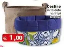 Magazzini Smart Cestino in tessuto offerta