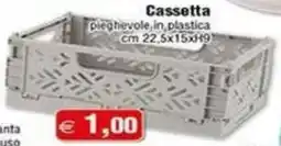 Magazzini Smart Cassetta pieghevole in plastica offerta