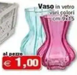 Magazzini Smart Vaso in vetro offerta