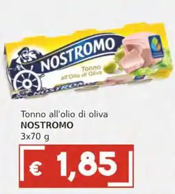 Italy Cash Tonno all'olio di oliva NOSTROMO offerta