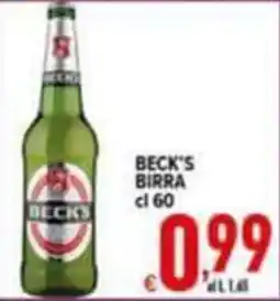 Iper Triscount Beck's birra offerta