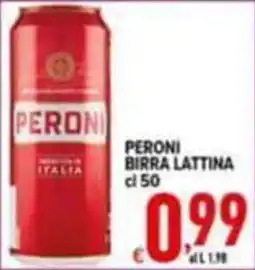 Iper Triscount Peroni birra lattina offerta