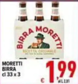 Iper Triscount Birra Moretti offerta