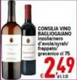 Iper Triscount Consilia vino bagliogiaiano offerta