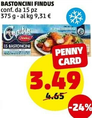 PENNY Findus bastoncini offerta