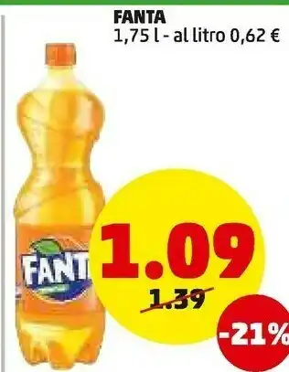 PENNY Coca-cola - fanta aranciata 1750 g(ml) offerta