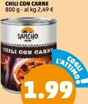 PENNY Sancho chili con carne offerta