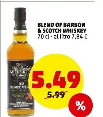 PENNY Blend of barbon & scotch whiskey 700ml offerta