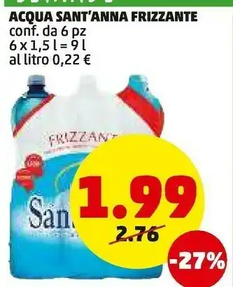 PENNY Acqua minerale naturale 1500 g(ml) offerta