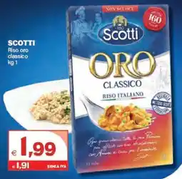 Boningros Cash and Carry Scotti Riso oro classico offerta