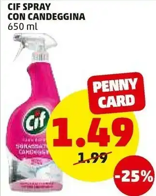 PENNY Spray con candeggina offerta