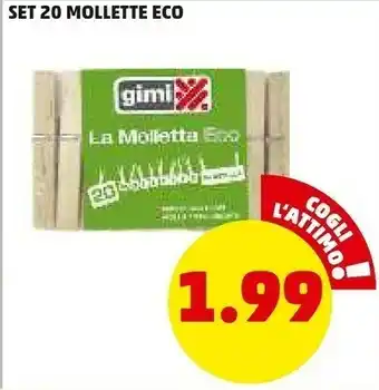 PENNY Gimi set 20 mollette eco offerta