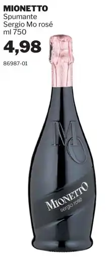 GrosMarket Mionetto spumante sergio rosé offerta