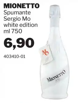 GrosMarket Mionetto Spumante Sergio Mo white edition offerta