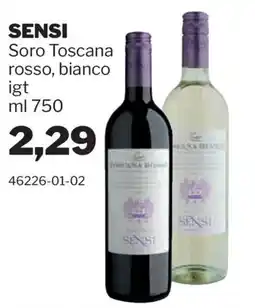 GrosMarket Sensi Soro Toscana rosso, bianco igt offerta