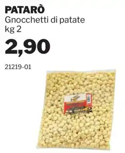 GrosMarket Patarò Gnocchetti di patate offerta