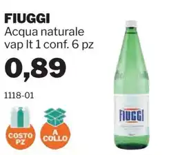 GrosMarket Acqua naturale FIUGGI offerta