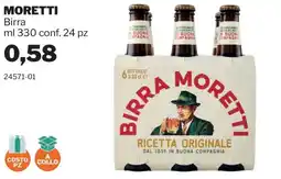 GrosMarket Birra Moretti offerta