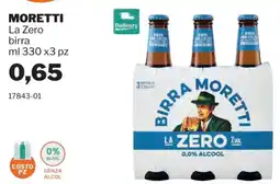 GrosMarket Birra Moretti La Zero offerta