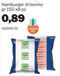 GrosMarket Hamburger di bovino Africa Natura offerta