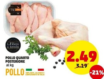 PENNY Pollo quarto posteriore offerta